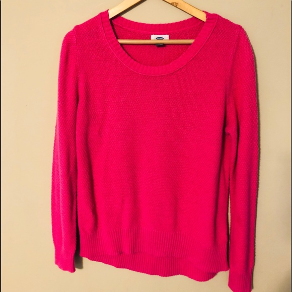 Old Navy Sweaters - Old Navy Pink Knit Sweater Size Large